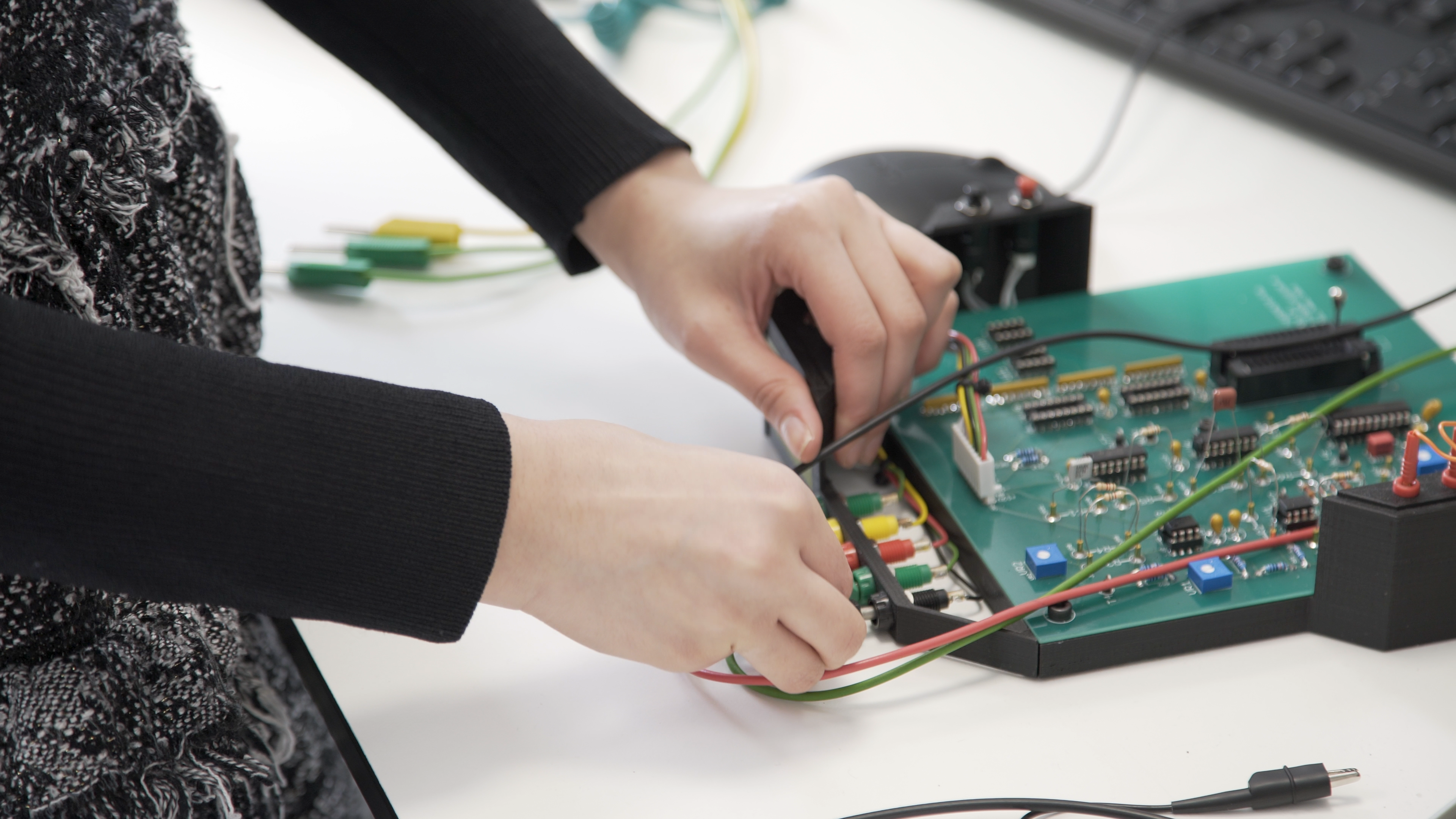 IOP member working in the lab.