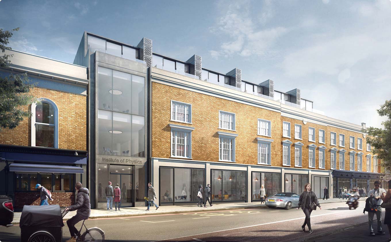 The new Institute of Physics building in Kings Cross